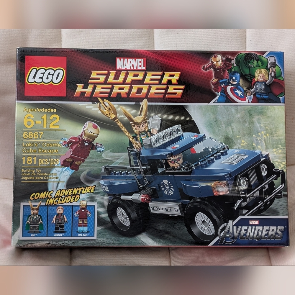 NWT Rare - 6867 Loki's Cosmic Cube Escape LEGO Set